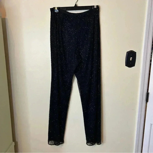 Vintage Beaded Sequin Pants and Tank Set Brilliante and Scala Size M - Picture 7 of 16
